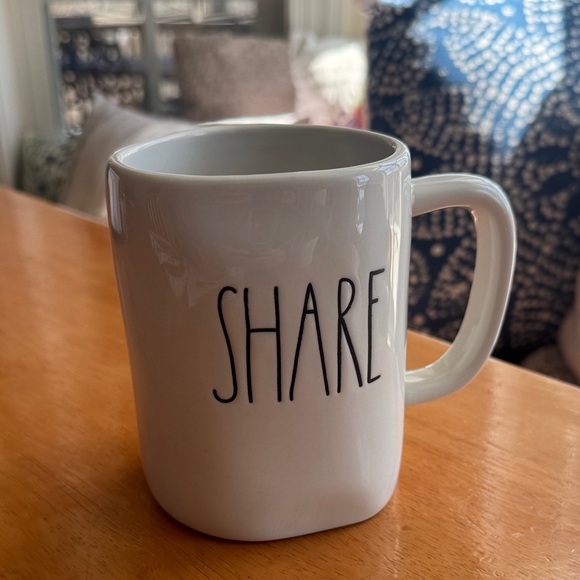 Rae Dunn Other - "SHARE" Ceramic Rae Dunn Coffee Mug - White - Holds 20oz!